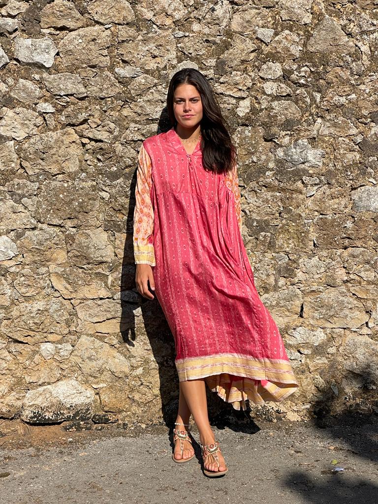 Oversize sari dress