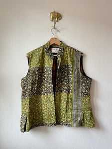 Vintage kantha reversible vest