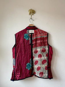 Vintage kantha reversible vest