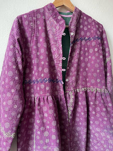 Short Kantha vintage jacket