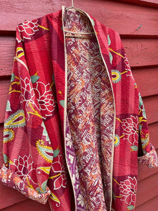 Vintage Reversible Kantha Kimono