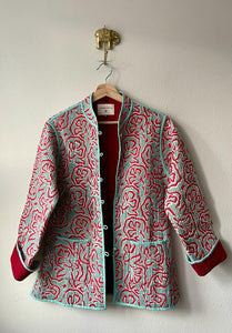 Block Print Quilted Reversible Jacket