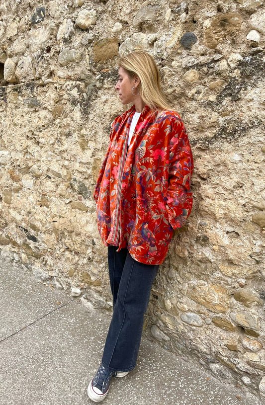 Velvet Kimono Short