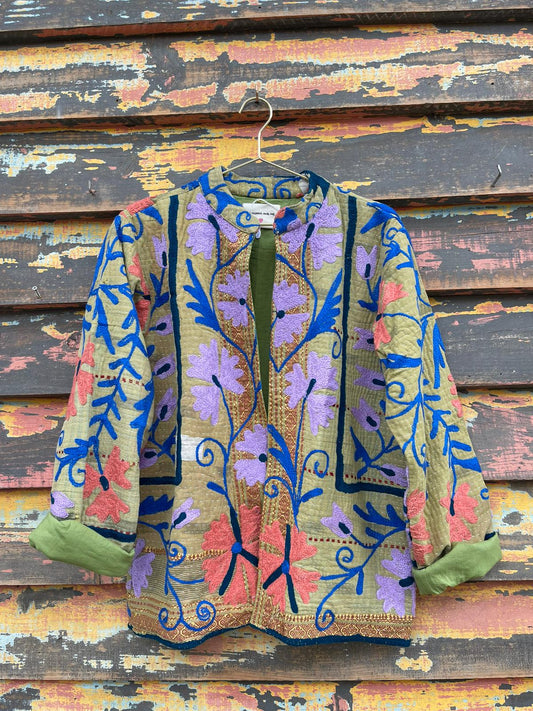 Old kantha with Suzani Jacket