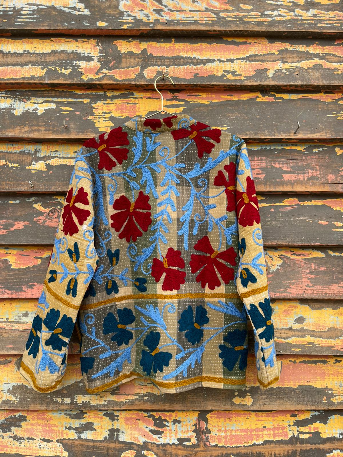 Old kantha with Suzani Jacket