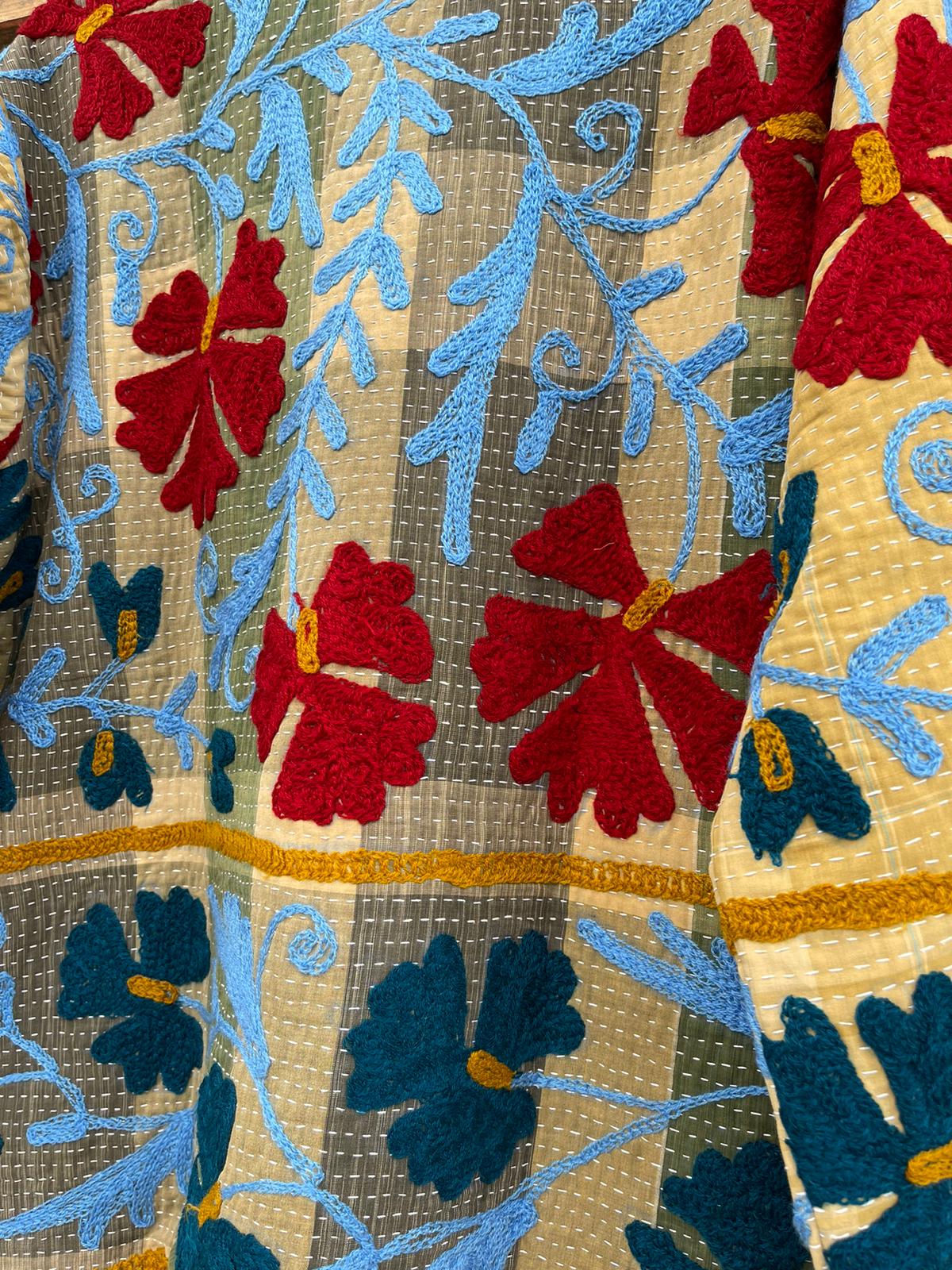 Old kantha with Suzani Jacket
