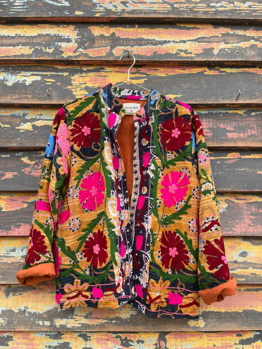 Old kantha with Suzani Jacket