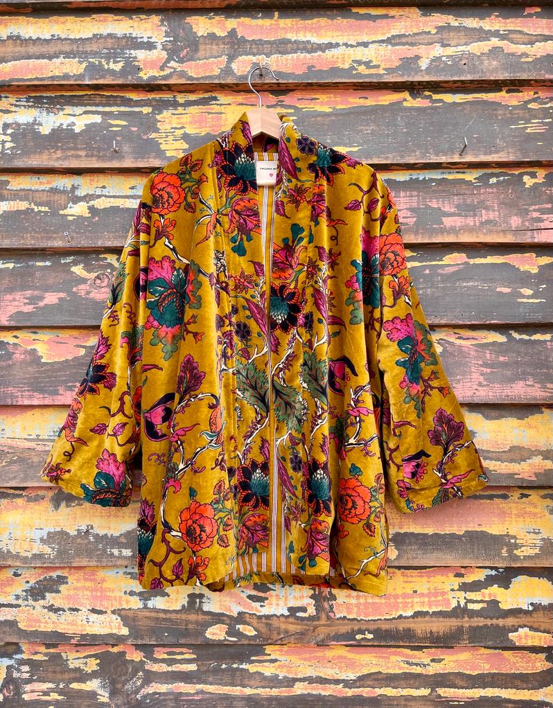 Velvet Kimono Short