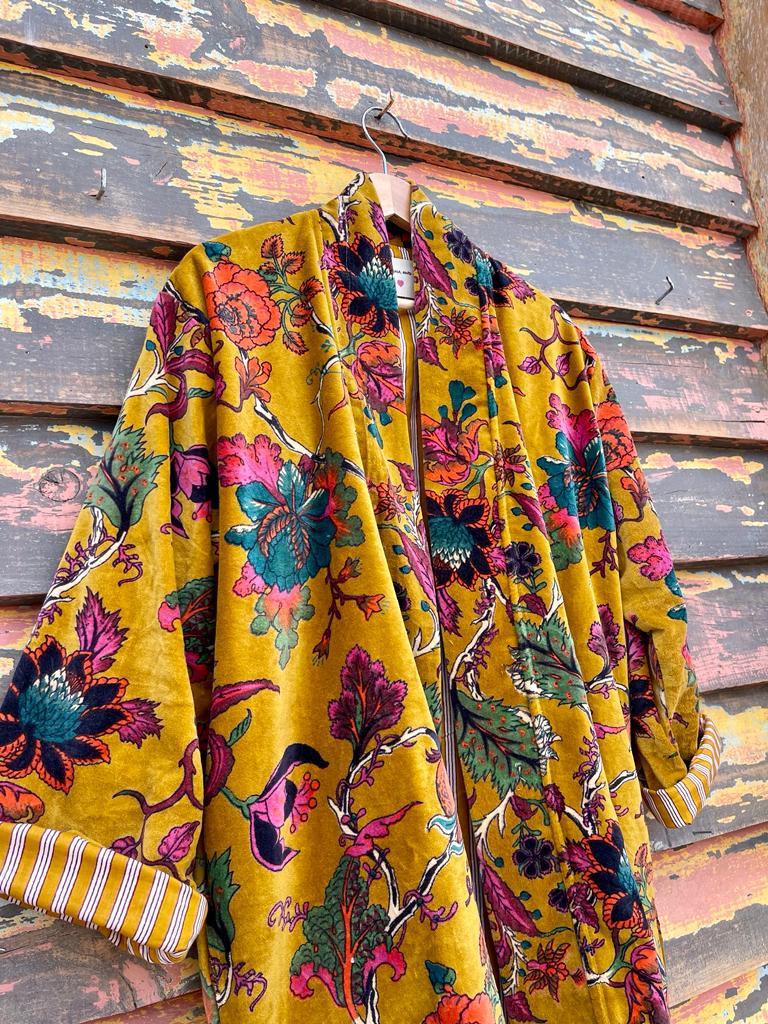 Velvet Kimono Short
