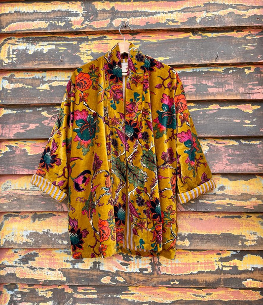 Velvet Kimono Short