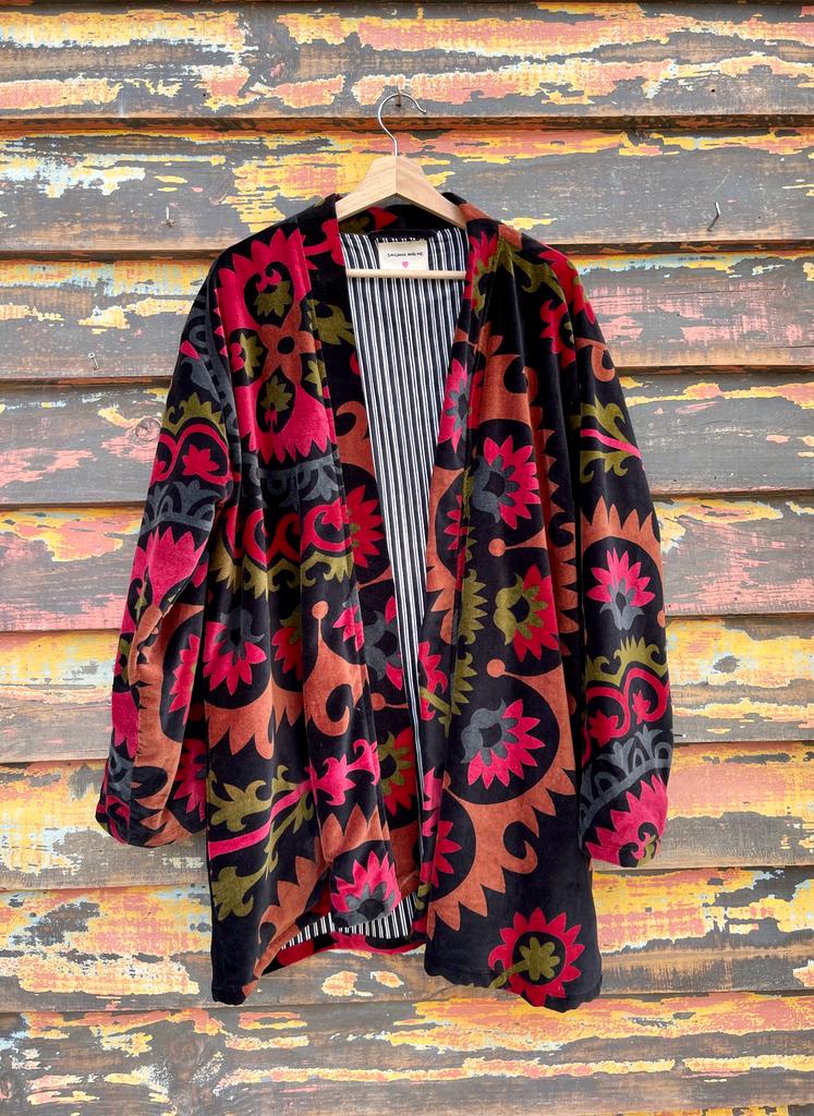 Velvet Kimono Short