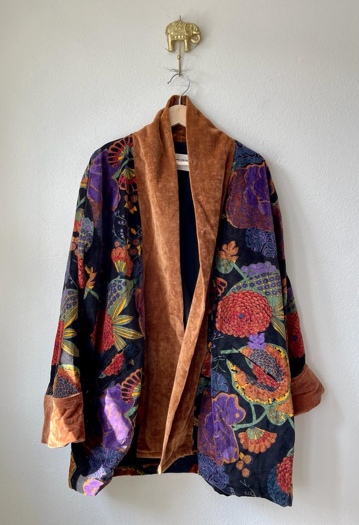Velvet Kimono Short
