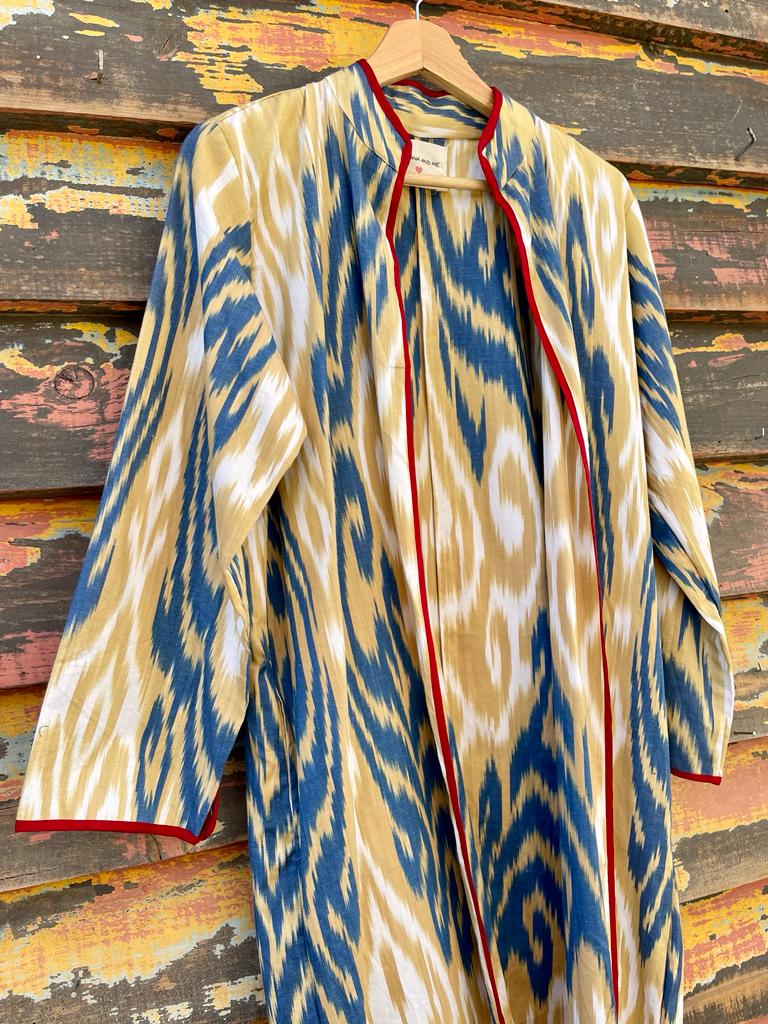 Long Ikat Kimono