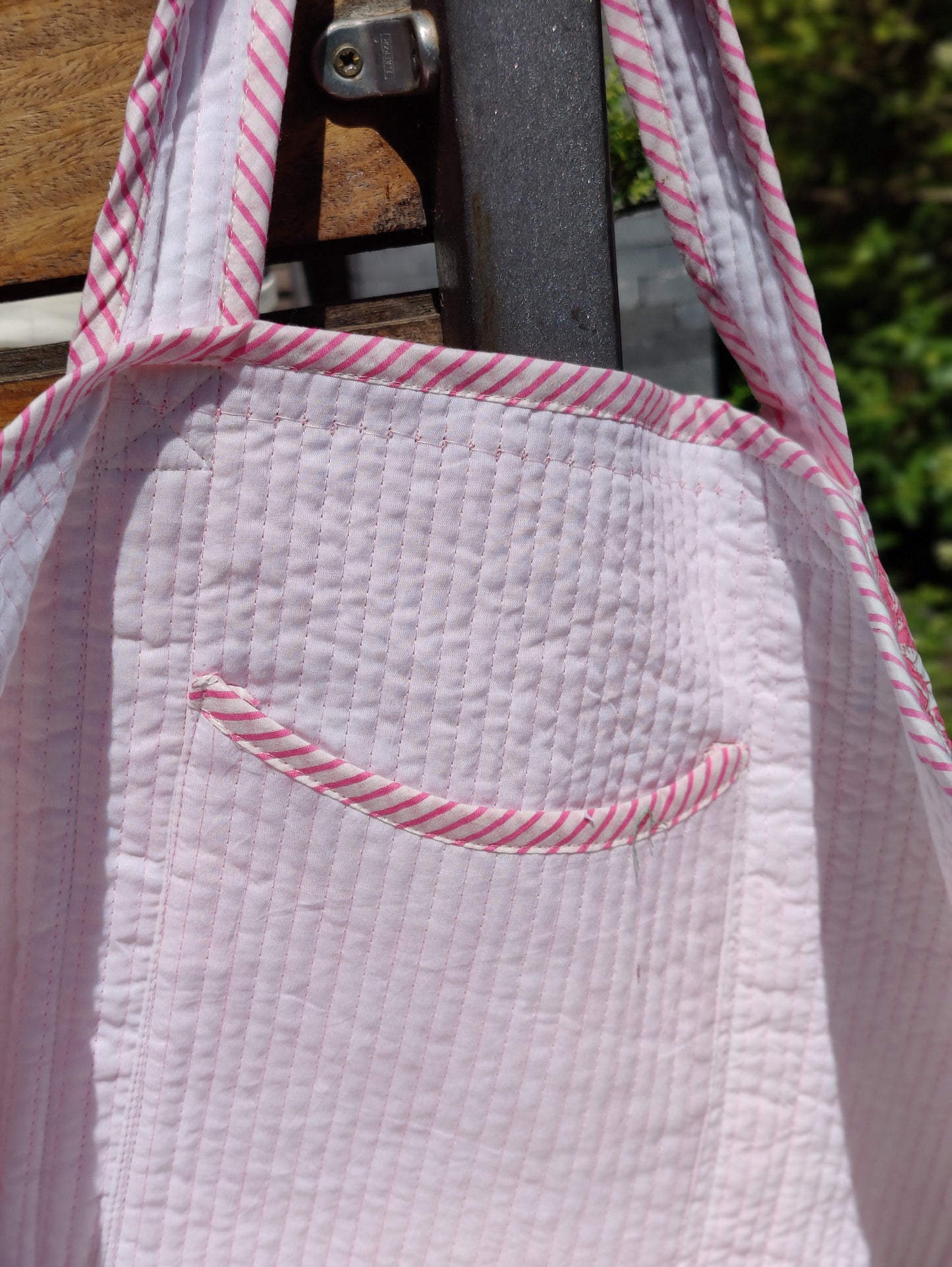 Block Print quilted bags