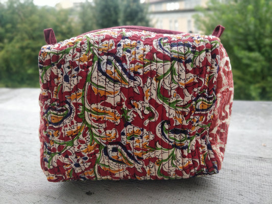 Kantha Block Print Pouch Bag