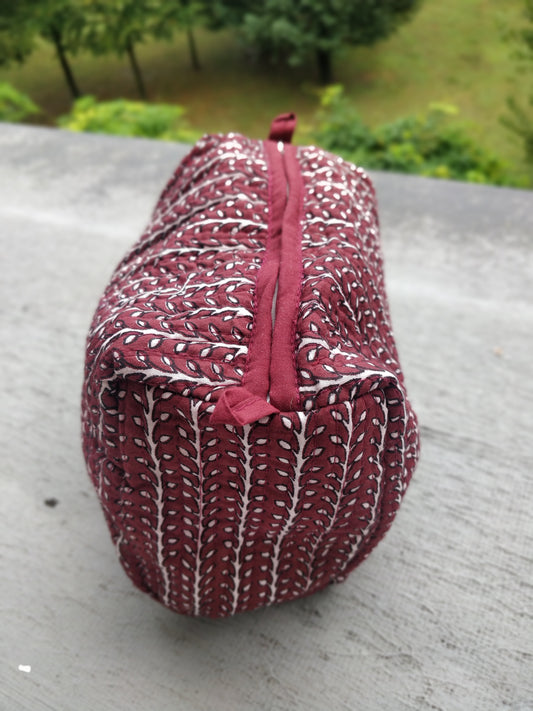 Kantha Block Print Pouch Bag