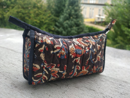 Kantha Block Print Pouch Bag