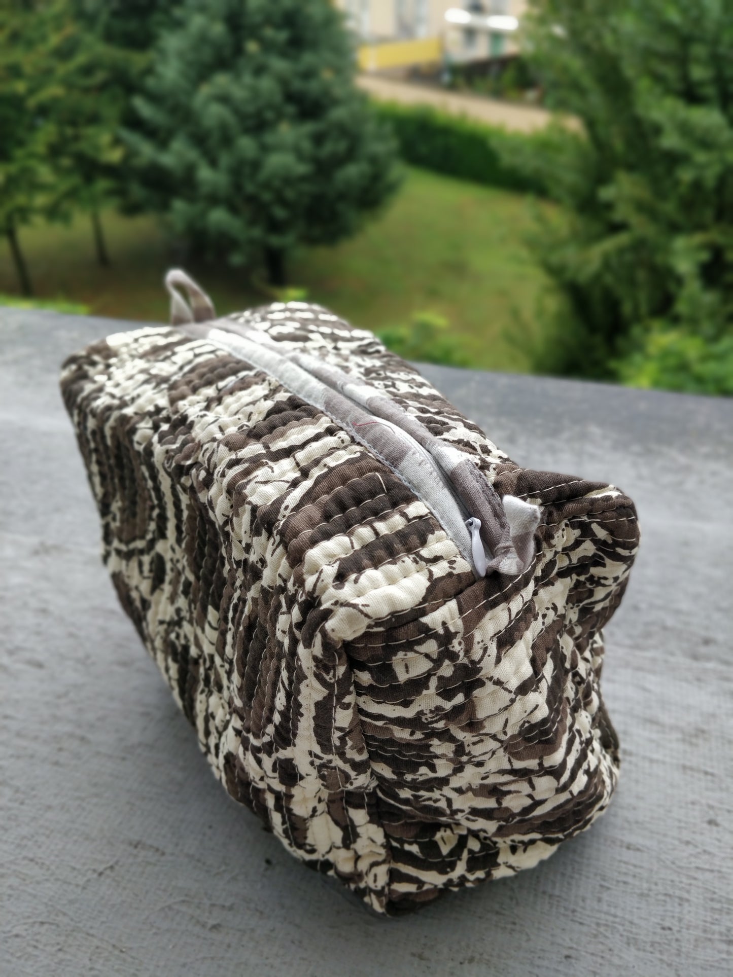 Kantha Block Print Pouch bag