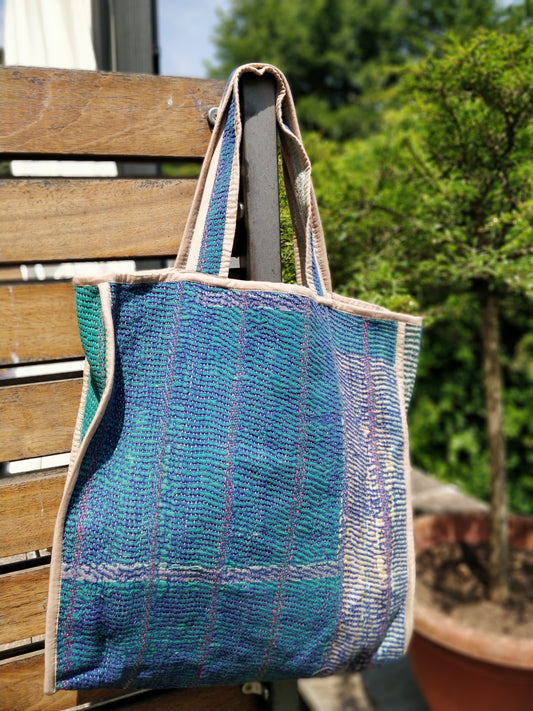 Reversible Kantha Market Bag