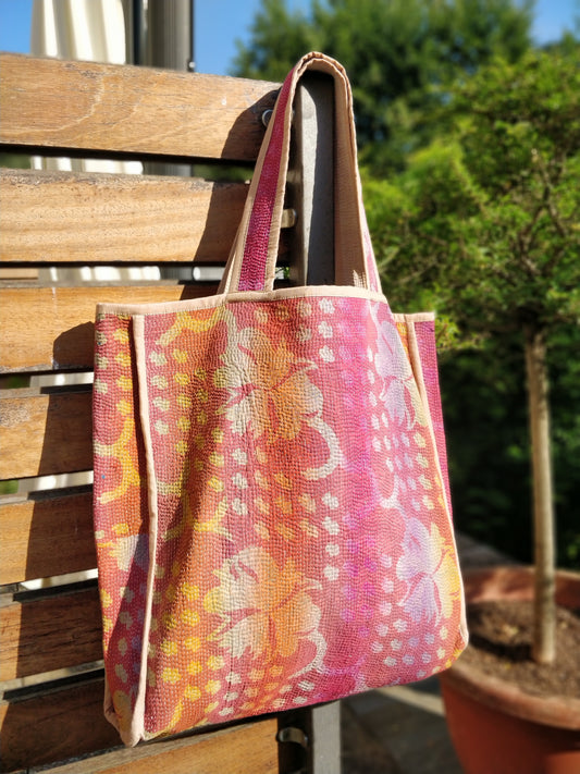 Reversible Kantha Market Bag