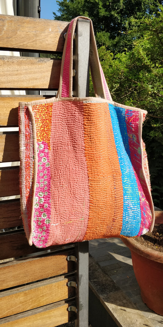 Reversible Kantha Market Bag