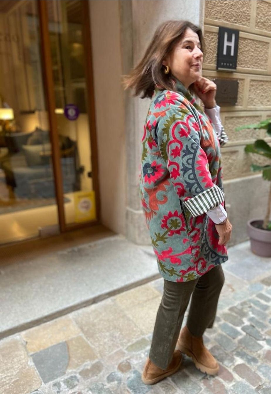 Velvet Kimono Short