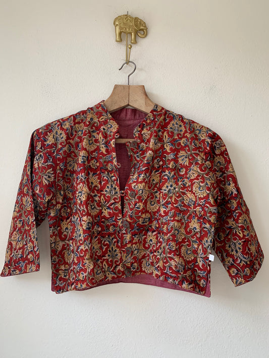 Cotton Short Jacket Reversible