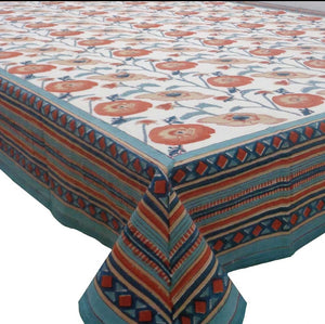 Block Print Table Cloth (180 cms X 270 cms. 8-10 comensales)