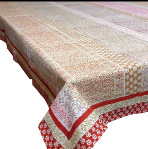 Block Print Table Cloth (150 cms X 220 cms. 6- 8 comensales)