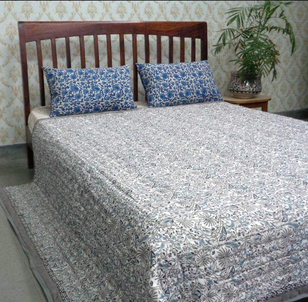 Block Print Quilts (Medidas: 210 x 265 cms)