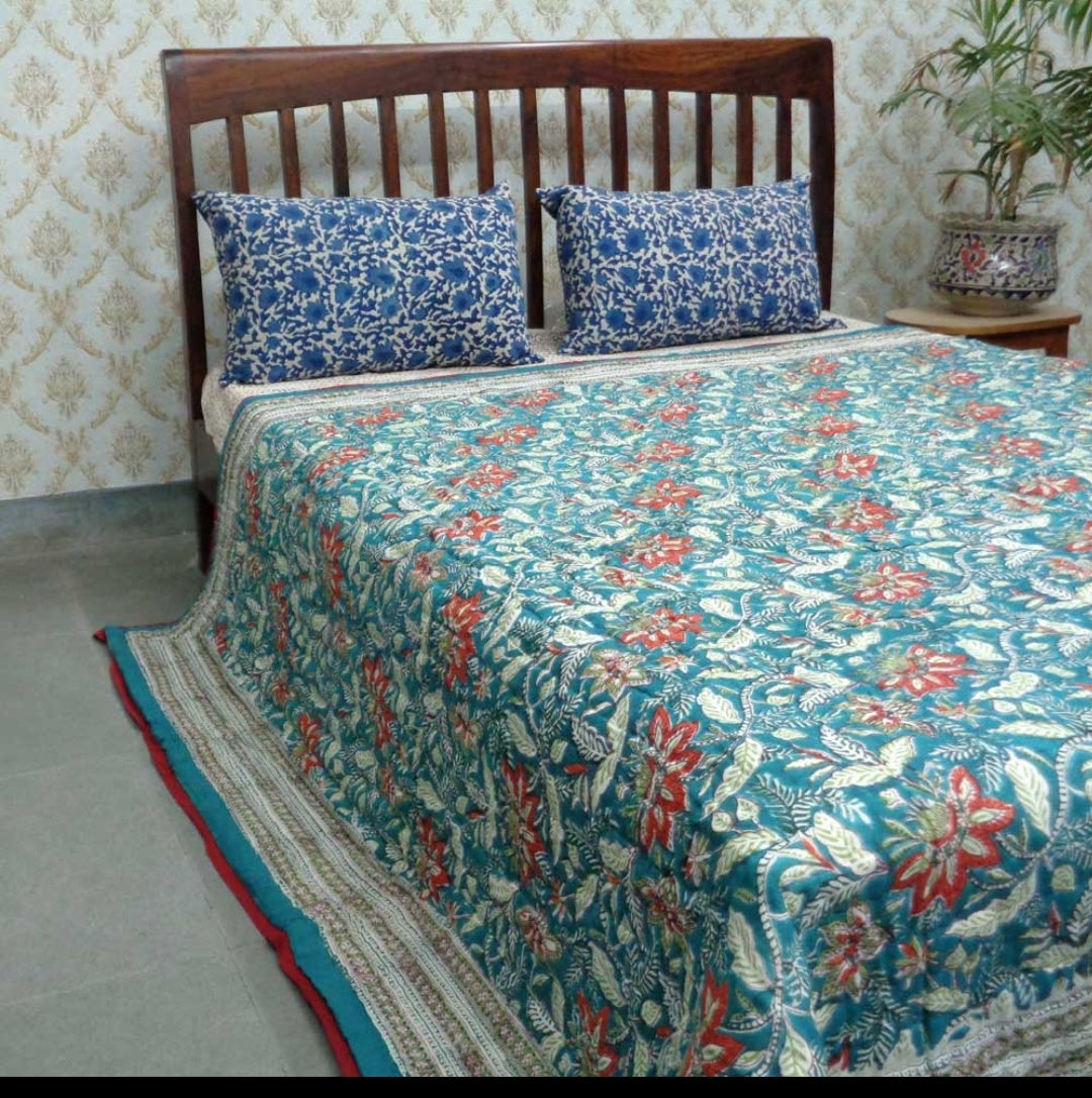 Block Print Quilts (Medidas: 210 x 265 cms)