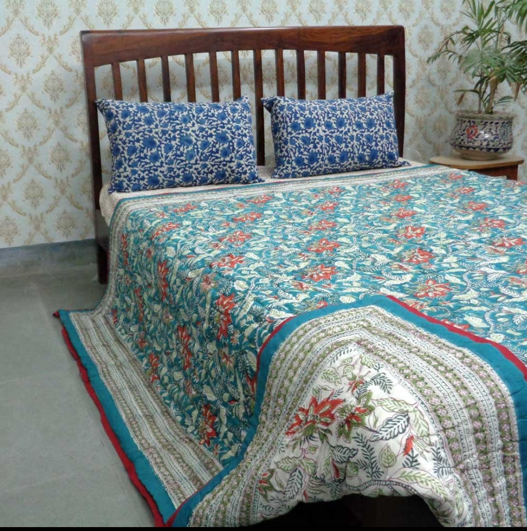 Block Print Quilts (Medidas: 210 x 265 cms)