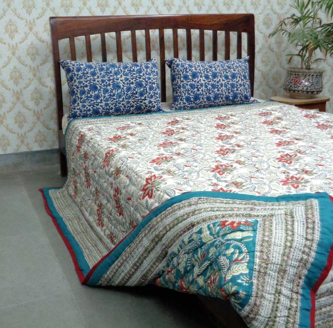 Block Print Quilts (Medidas: 210 x 265 cms)